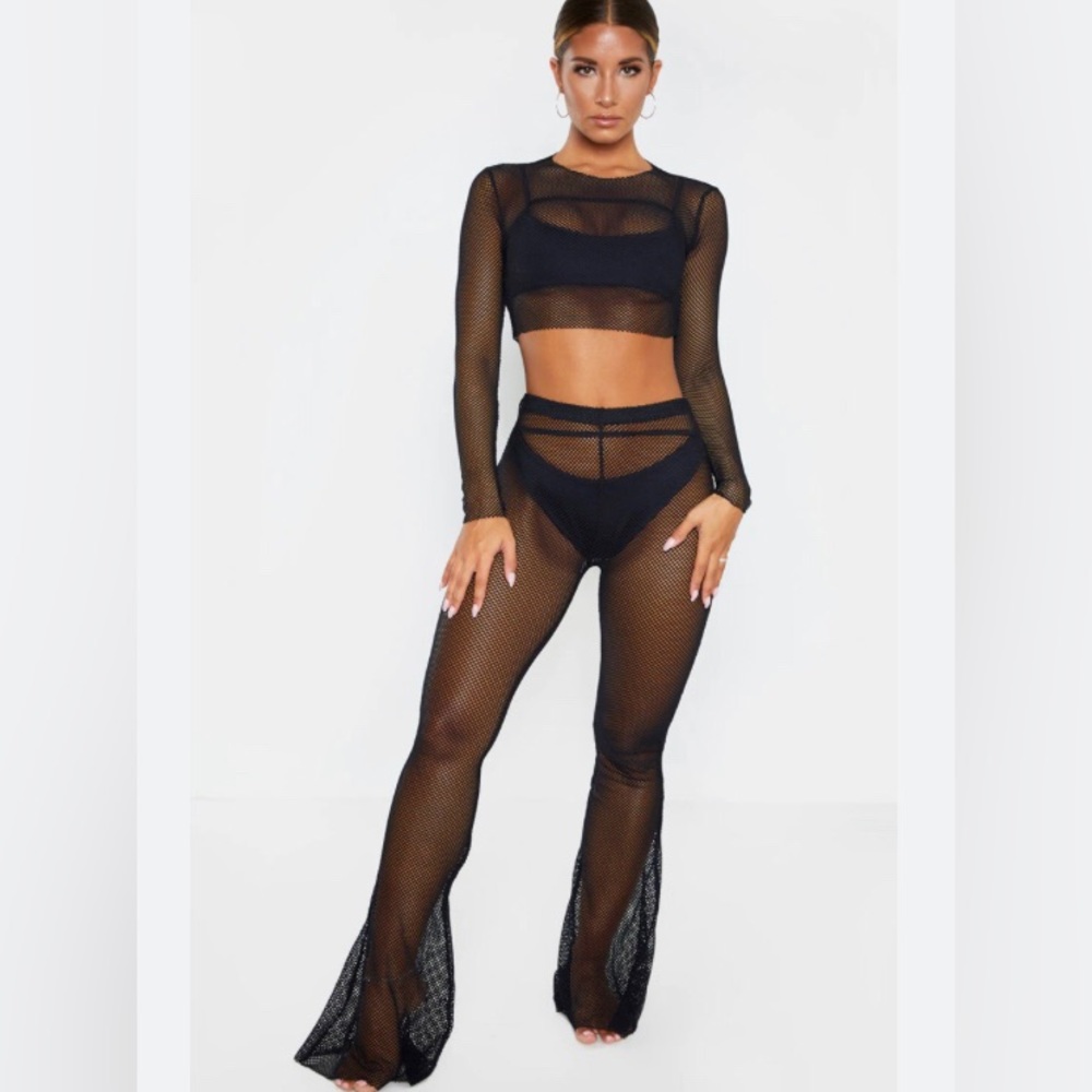 Going out of Sale-Sale!!!!  
Fishnet Flares and Long Sleeve Top Set